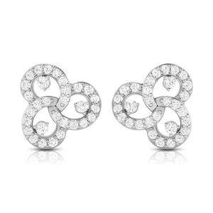 Jewelove™ Earrings SI IJ Platinum Earrings with Diamonds for Women JL PT E ST 2016