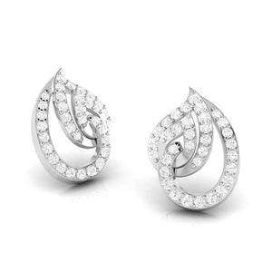 Jewelove™ Earrings Platinum Earrings with Diamonds for Women JL PT E ST 2017