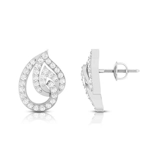 Jewelove™ Earrings Platinum Earrings with Diamonds for Women JL PT E ST 2017