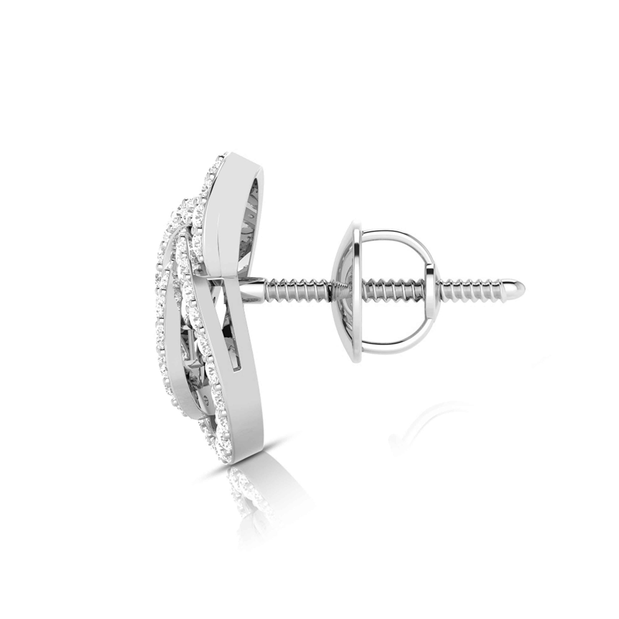 Jewelove™ Earrings Platinum Earrings with Diamonds for Women JL PT E ST 2020