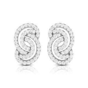 Jewelove™ Earrings Platinum Earrings with Diamonds for Women JL PT E ST 2020