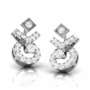 Jewelove™ Earrings Platinum Earrings with Diamonds JL PT E ST 2210