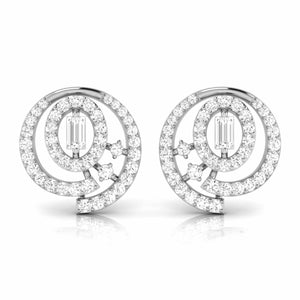 Jewelove™ Earrings Platinum Earrings with Diamonds JL PT E ST 2213