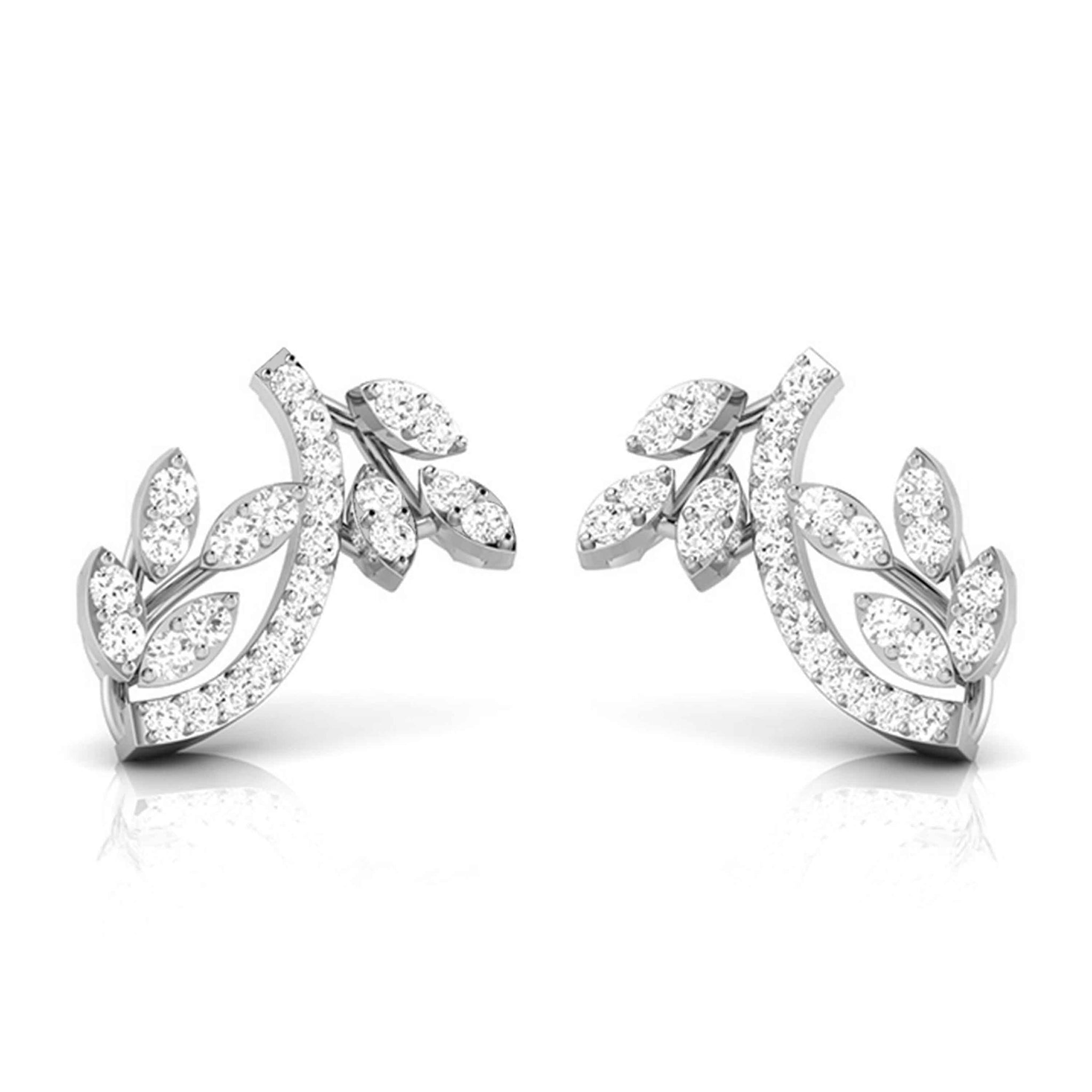 Jewelove™ Earrings Platinum Earrings with Diamonds JL PT E ST 2216