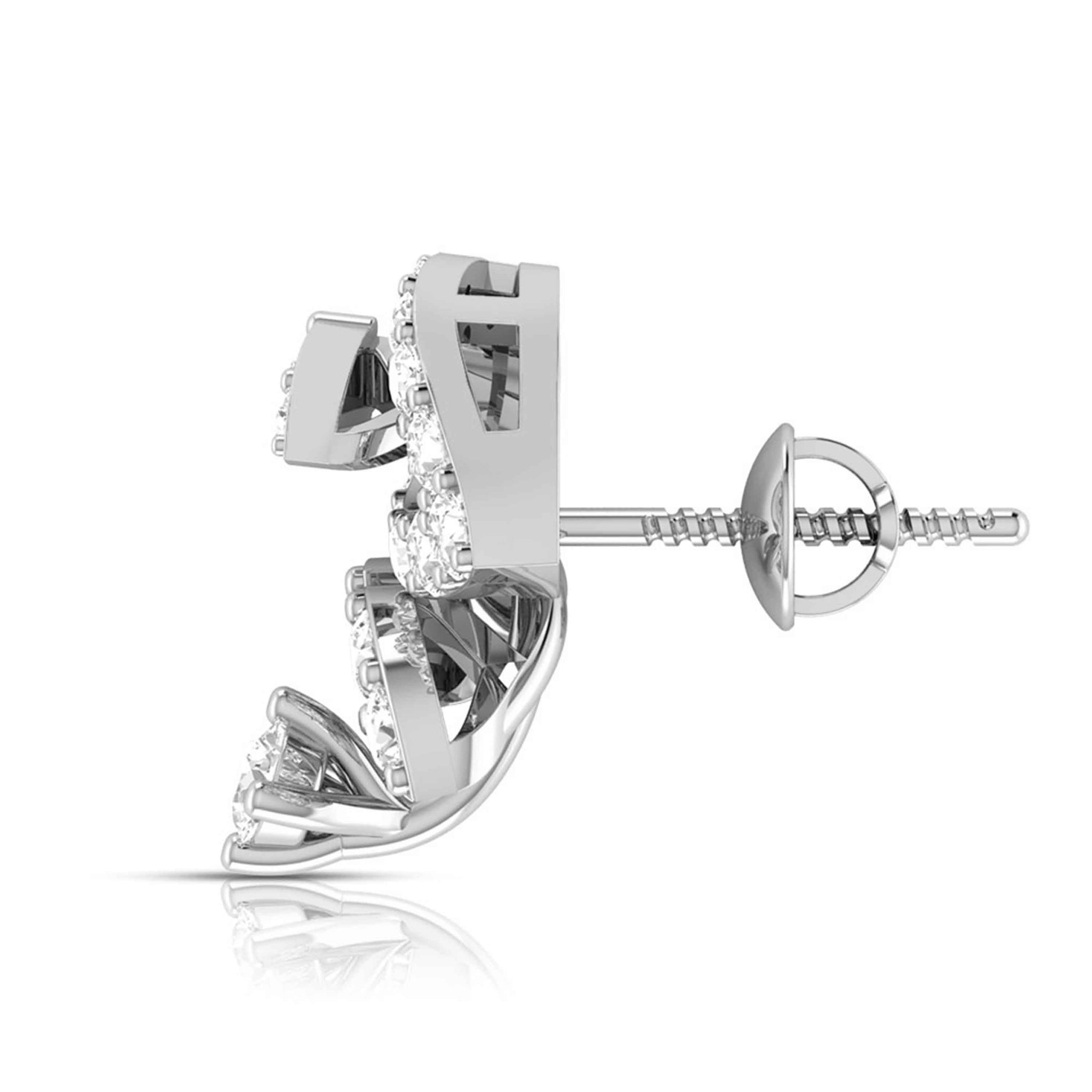 Jewelove™ Earrings Platinum Earrings with Diamonds JL PT E ST 2220