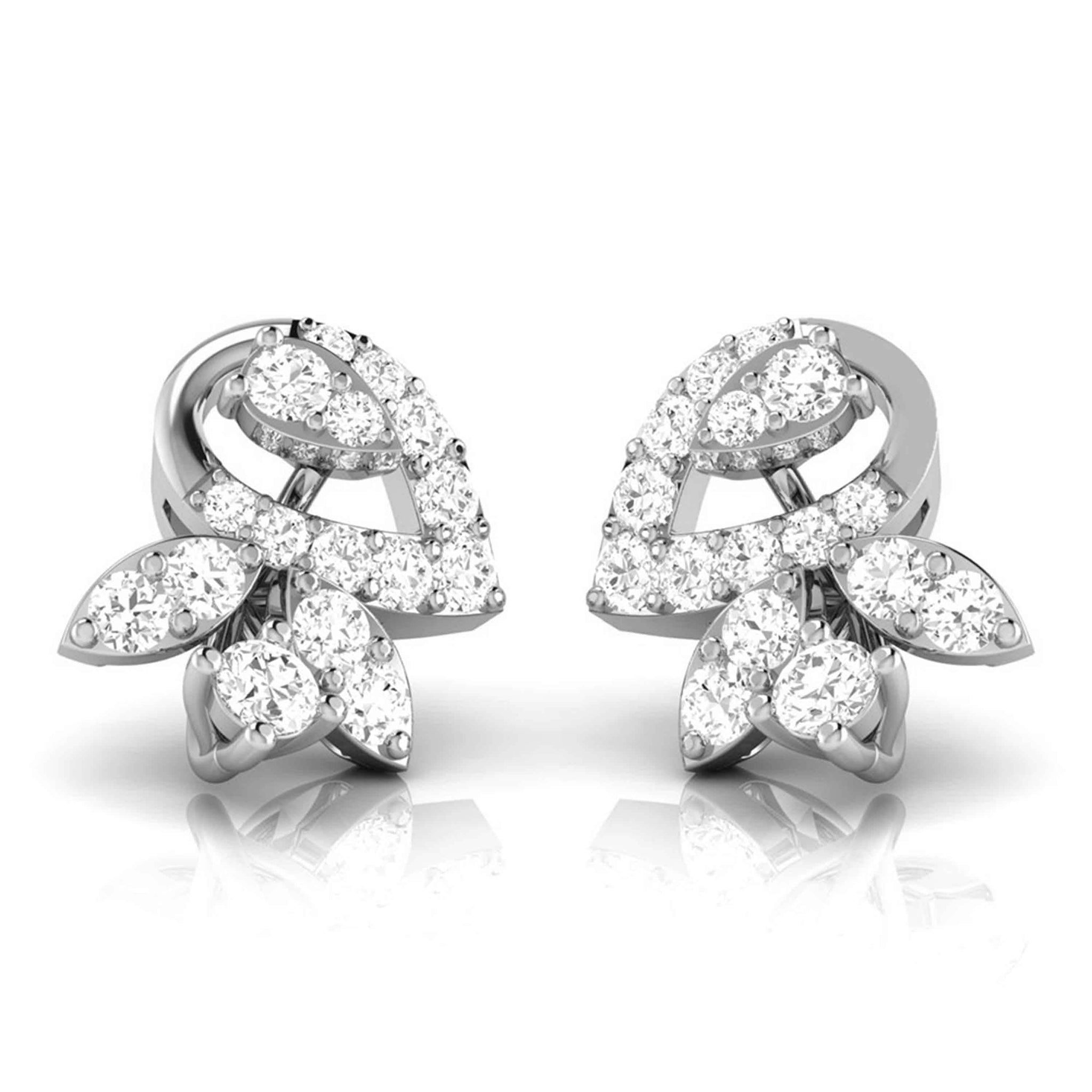 Jewelove™ Earrings Platinum Earrings with Diamonds JL PT E ST 2220