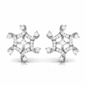 Jewelove™ Earrings Platinum Earrings with Diamonds JL PT E ST 2221