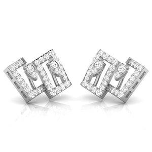 Jewelove™ Earrings Platinum Earrings with Diamonds JL PT E ST 2222