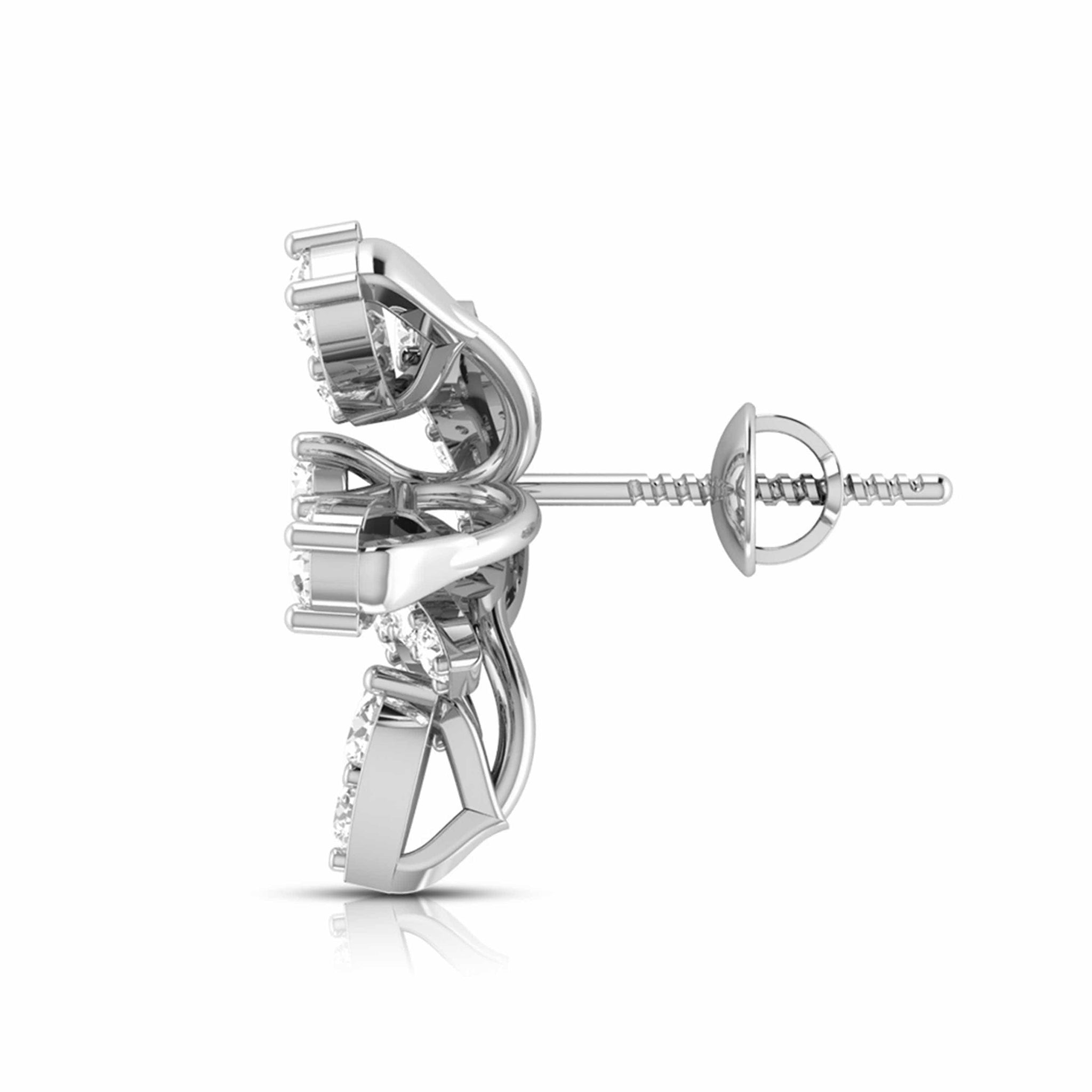 Jewelove™ Earrings Platinum Earrings with Diamonds JL PT E ST 2223