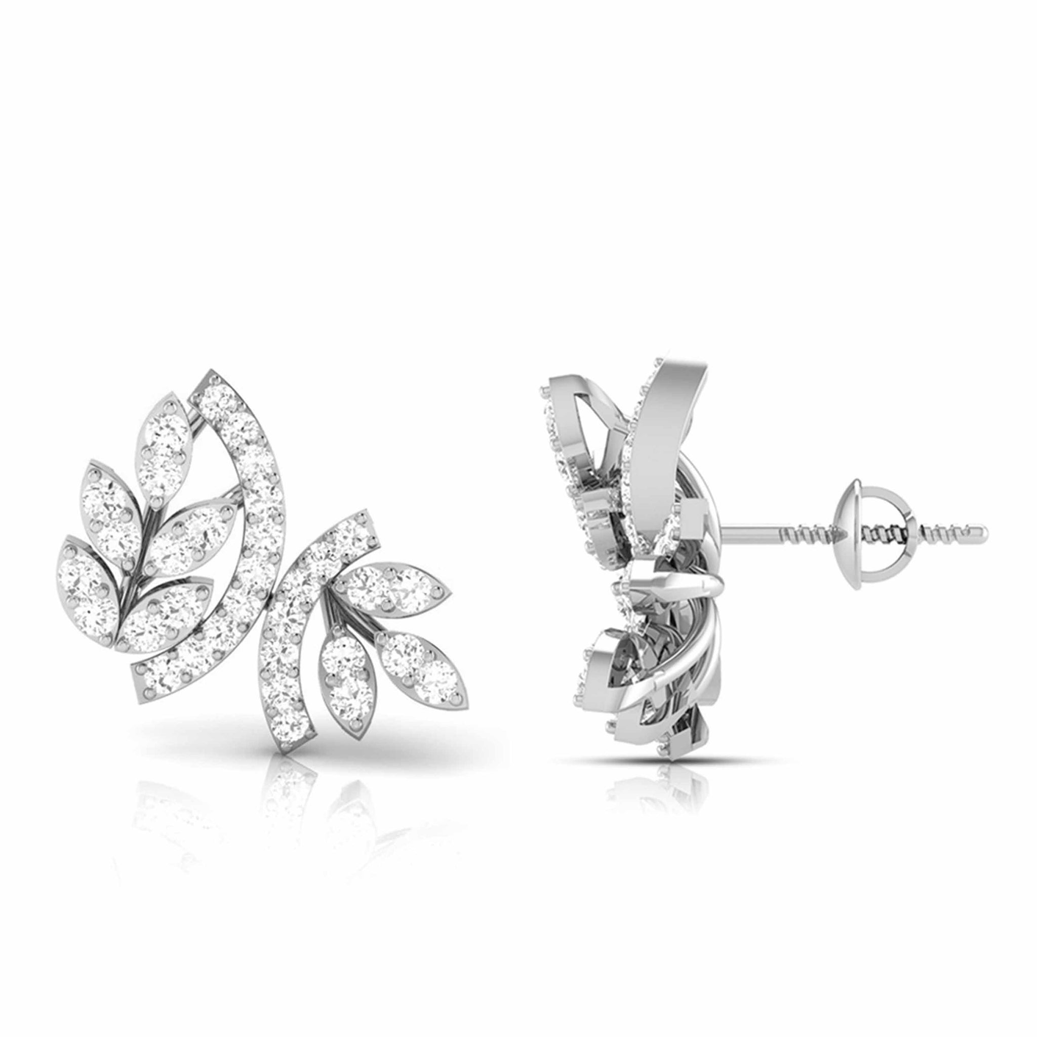 Jewelove™ Earrings Platinum Earrings with Diamonds JL PT E ST 2224