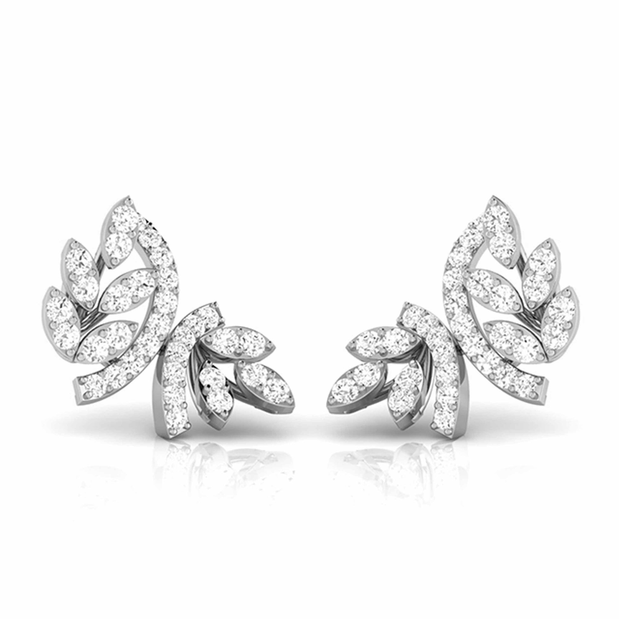 Jewelove™ Earrings Platinum Earrings with Diamonds JL PT E ST 2224