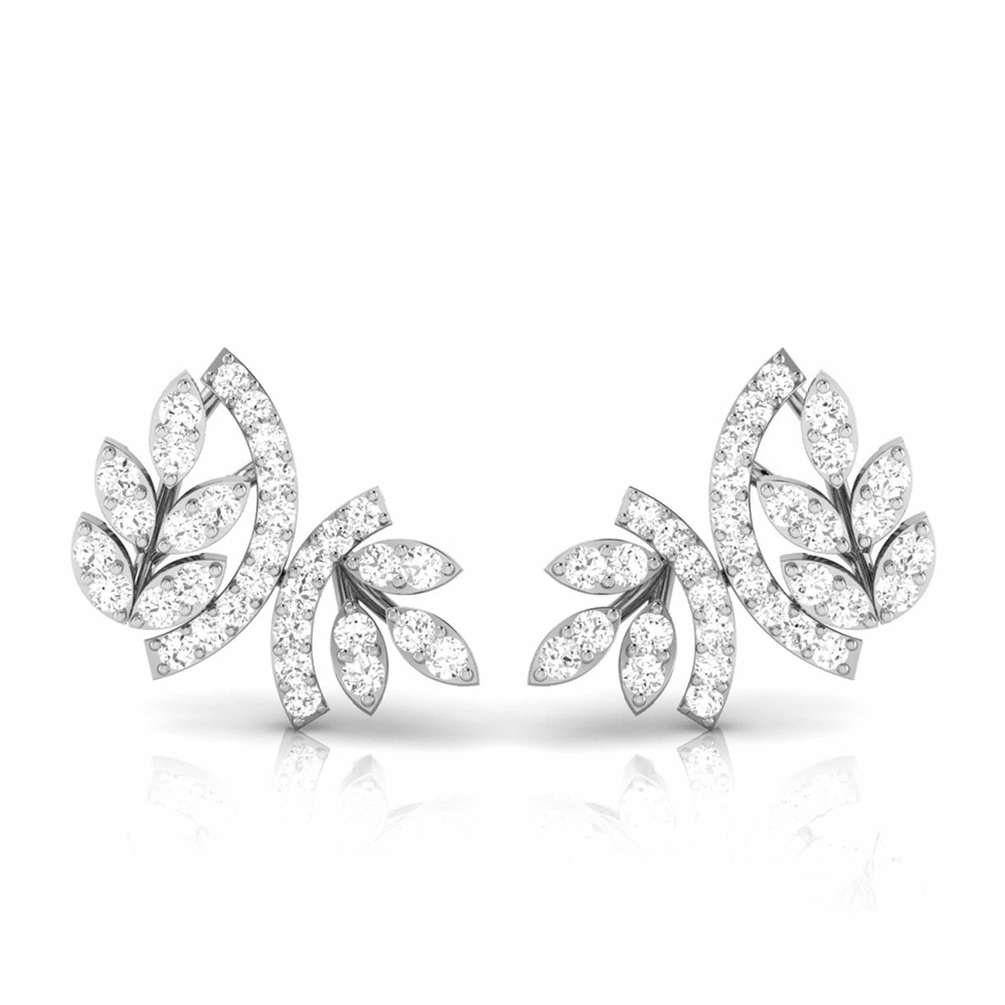 Jewelove™ Earrings Platinum Earrings with Diamonds JL PT E ST 2224