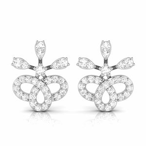 Jewelove™ Earrings SI IJ Platinum Earrings with Diamonds JL PT E ST 2226