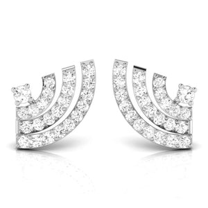 Jewelove™ Earrings Platinum Earrings with Diamonds JL PT E ST 2229