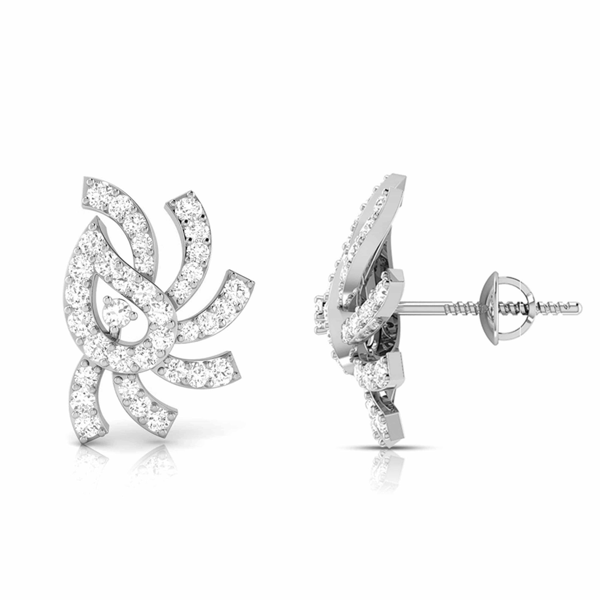 Jewelove™ Earrings Platinum Earrings with Diamonds JL PT E ST 2230