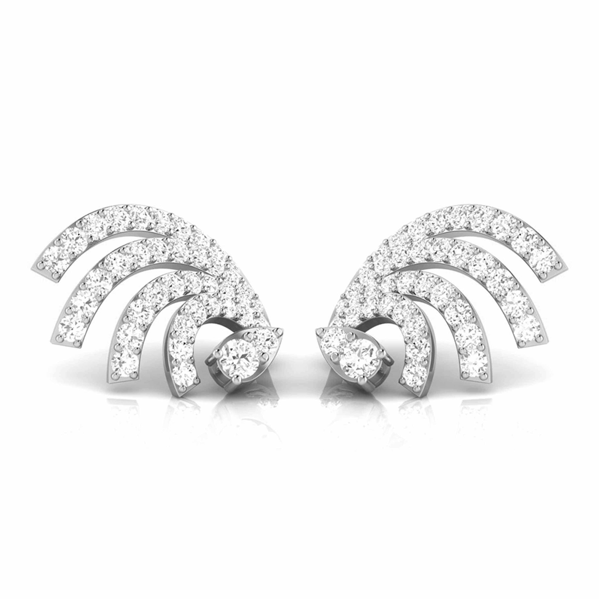 Jewelove™ Earrings Platinum Earrings with Diamonds JL PT E ST 2231