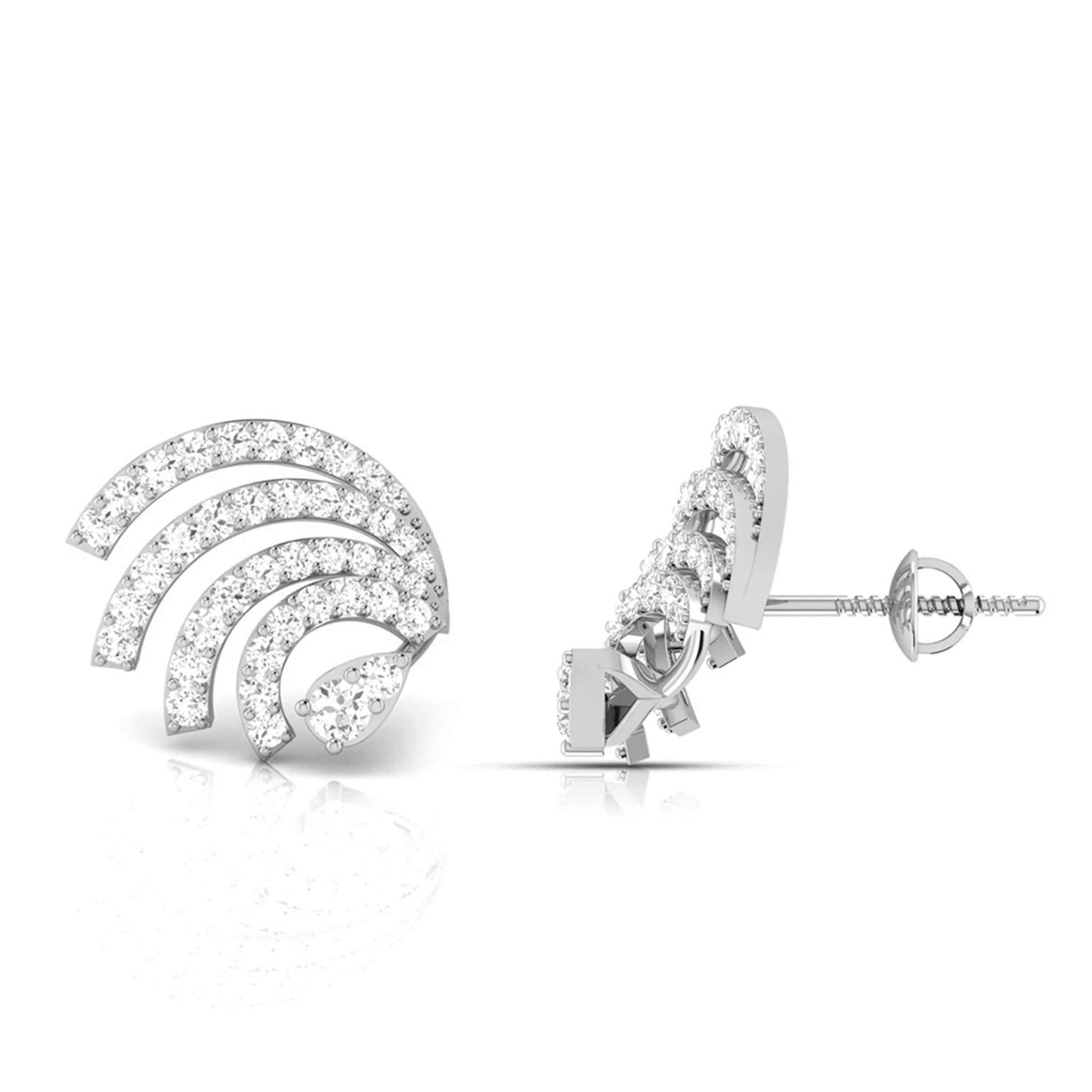 Jewelove™ Earrings Platinum Earrings with Diamonds JL PT E ST 2231