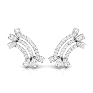 Jewelove™ Earrings SI IJ Platinum Earrings with Diamonds JL PT E ST 2232