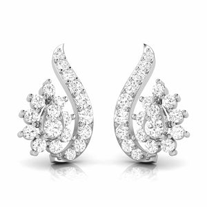 Jewelove™ Earrings SI IJ Platinum Earrings with Diamonds JL PT E ST 2233