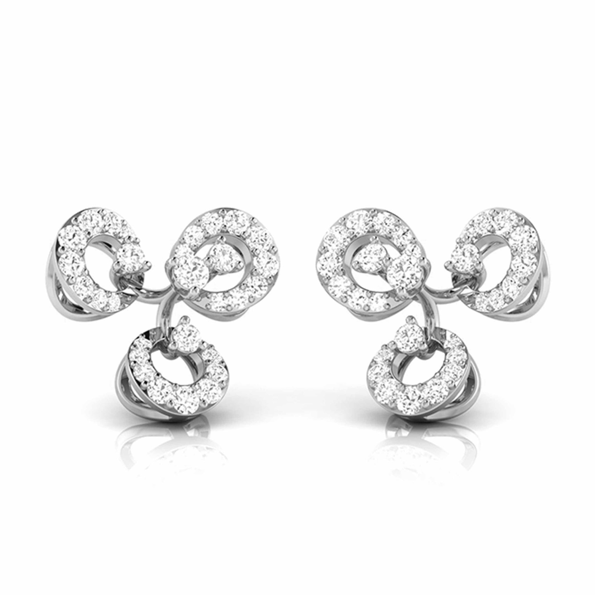 Jewelove™ Earrings Platinum Earrings with Diamonds JL PT E ST 2235