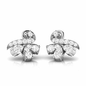 Jewelove™ Earrings SI IJ Platinum Earrings with Diamonds JL PT E ST 2240