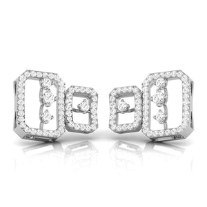 Jewelove™ Earrings Platinum Earrings with Diamonds JL PT E ST 2242