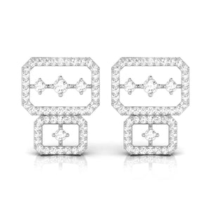 Jewelove™ Earrings Platinum Earrings with Diamonds JL PT E ST 2242