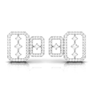 Jewelove™ Earrings SI IJ Platinum Earrings with Diamonds JL PT E ST 2242