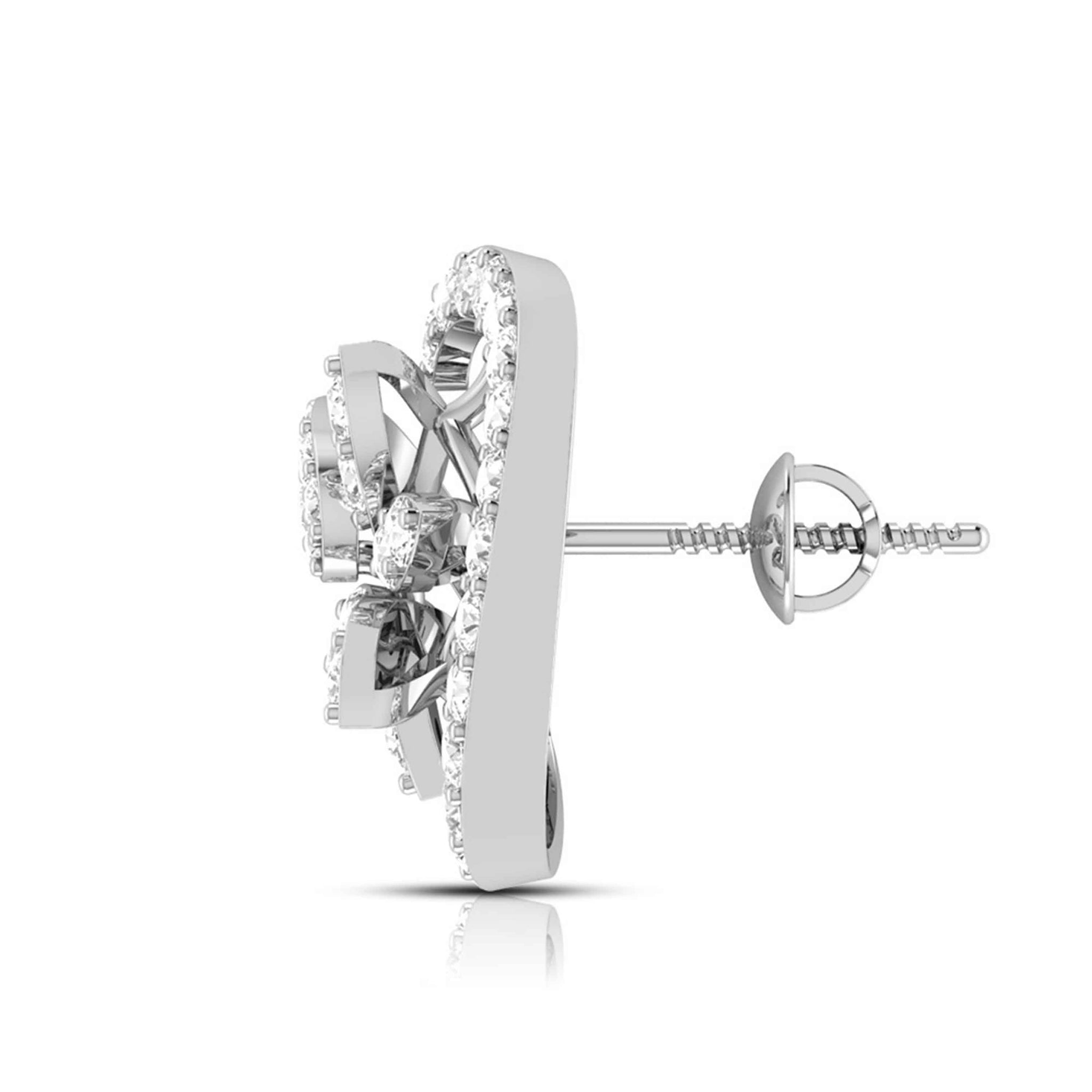 Jewelove™ Earrings Platinum Earrings with Diamonds JL PT E ST 2250