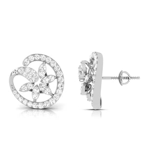 Jewelove™ Earrings Platinum Earrings with Diamonds JL PT E ST 2250