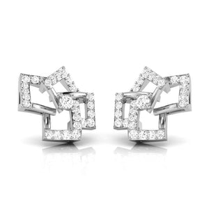 Jewelove™ Earrings Platinum Earrings with Diamonds JL PT E ST 2252