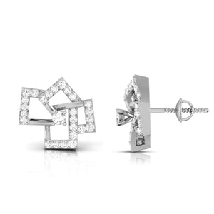 Jewelove™ Earrings Platinum Earrings with Diamonds JL PT E ST 2252