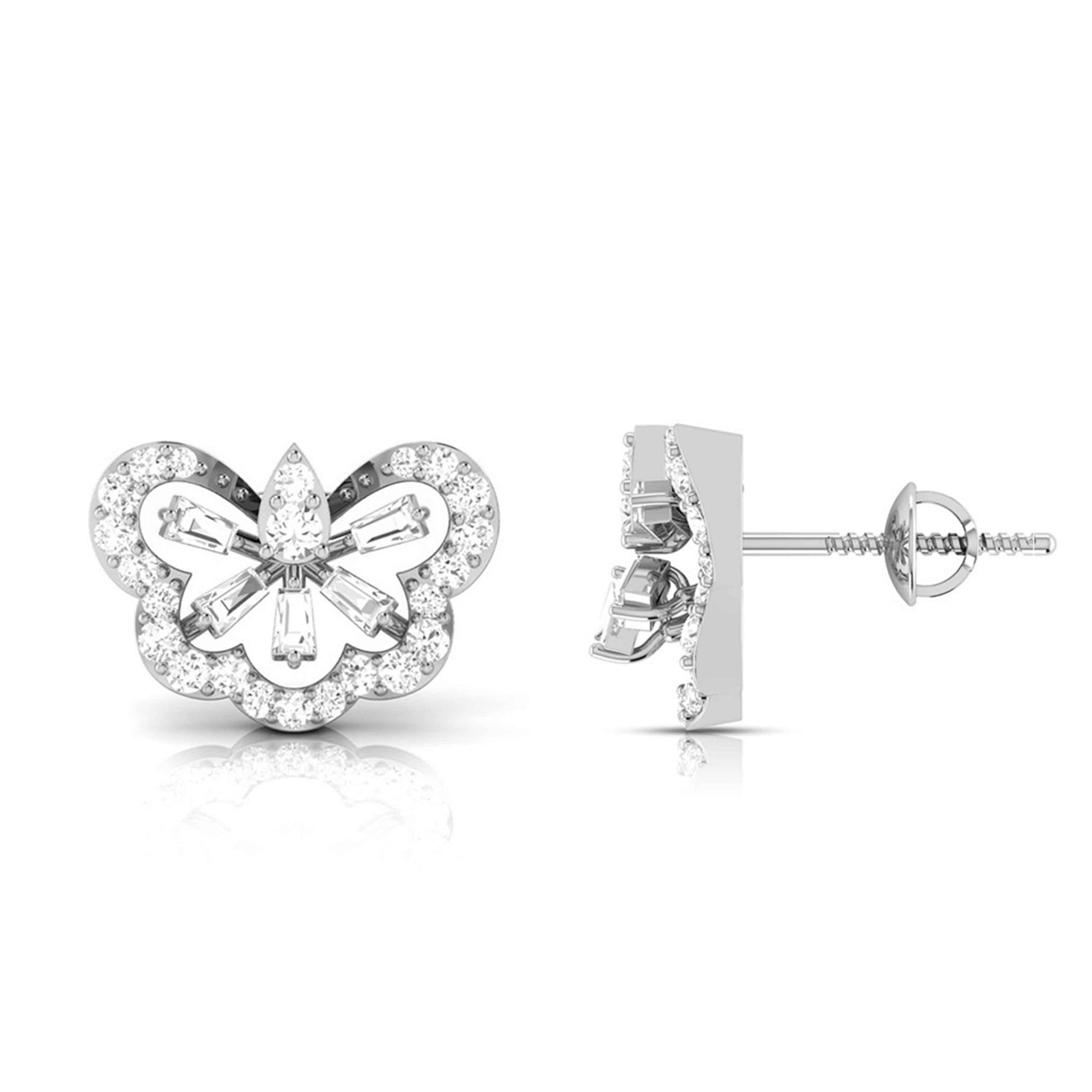 Jewelove™ Earrings Platinum Earrings with Diamonds JL PT E ST 2254