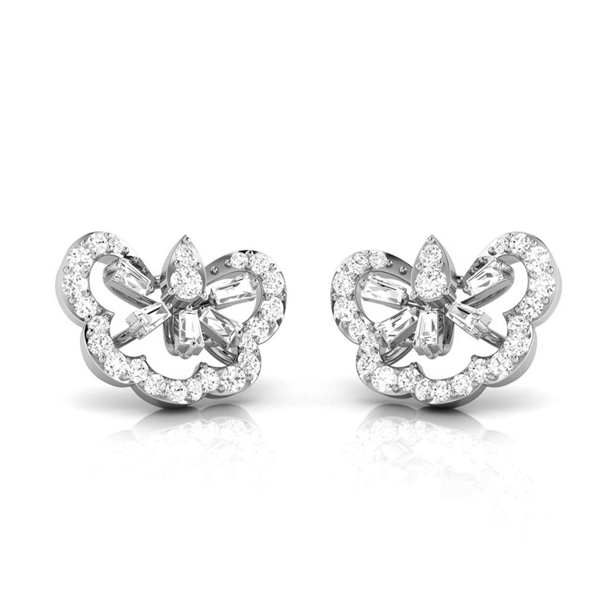 Jewelove™ Earrings Platinum Earrings with Diamonds JL PT E ST 2254