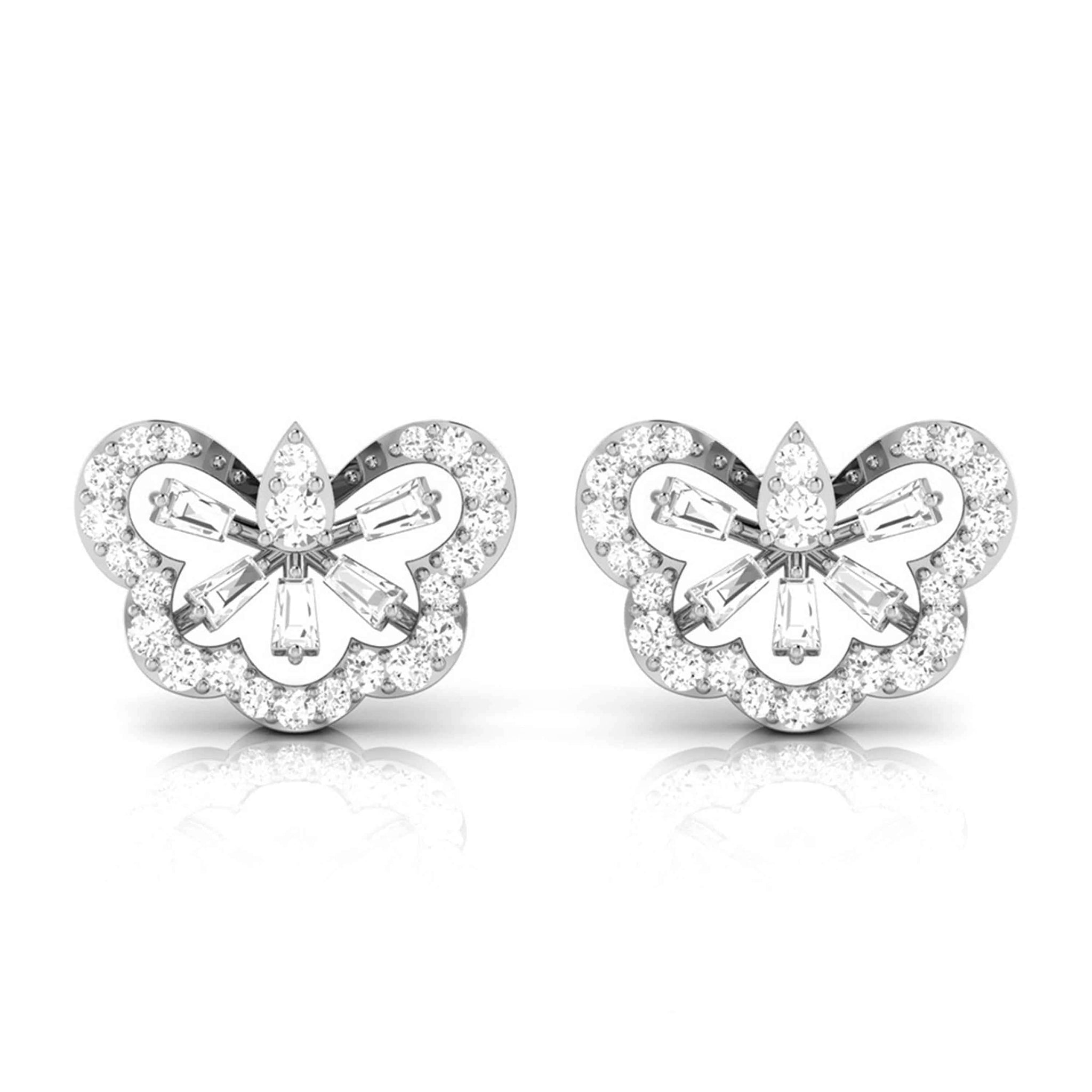 Jewelove™ Earrings Platinum Earrings with Diamonds JL PT E ST 2254