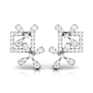 Jewelove™ Earrings SI IJ Platinum Earrings with Diamonds JL PT E ST 2257