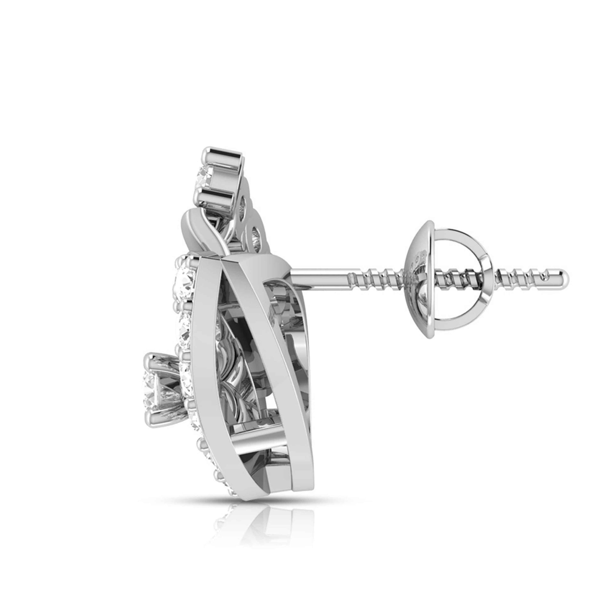 Jewelove™ Earrings Platinum Earrings with Diamonds JL PT E ST 2259