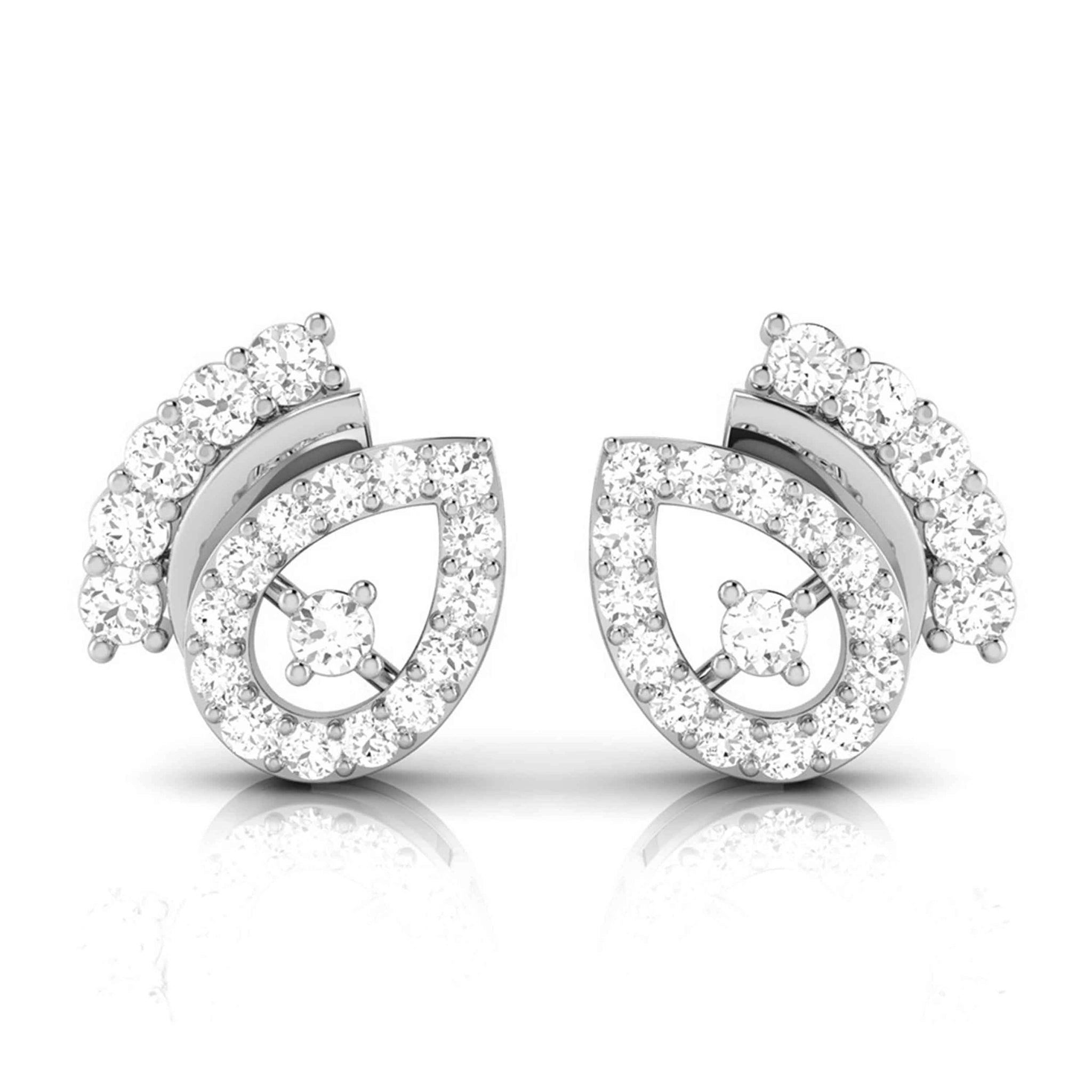 Jewelove™ Earrings Platinum Earrings with Diamonds JL PT E ST 2259