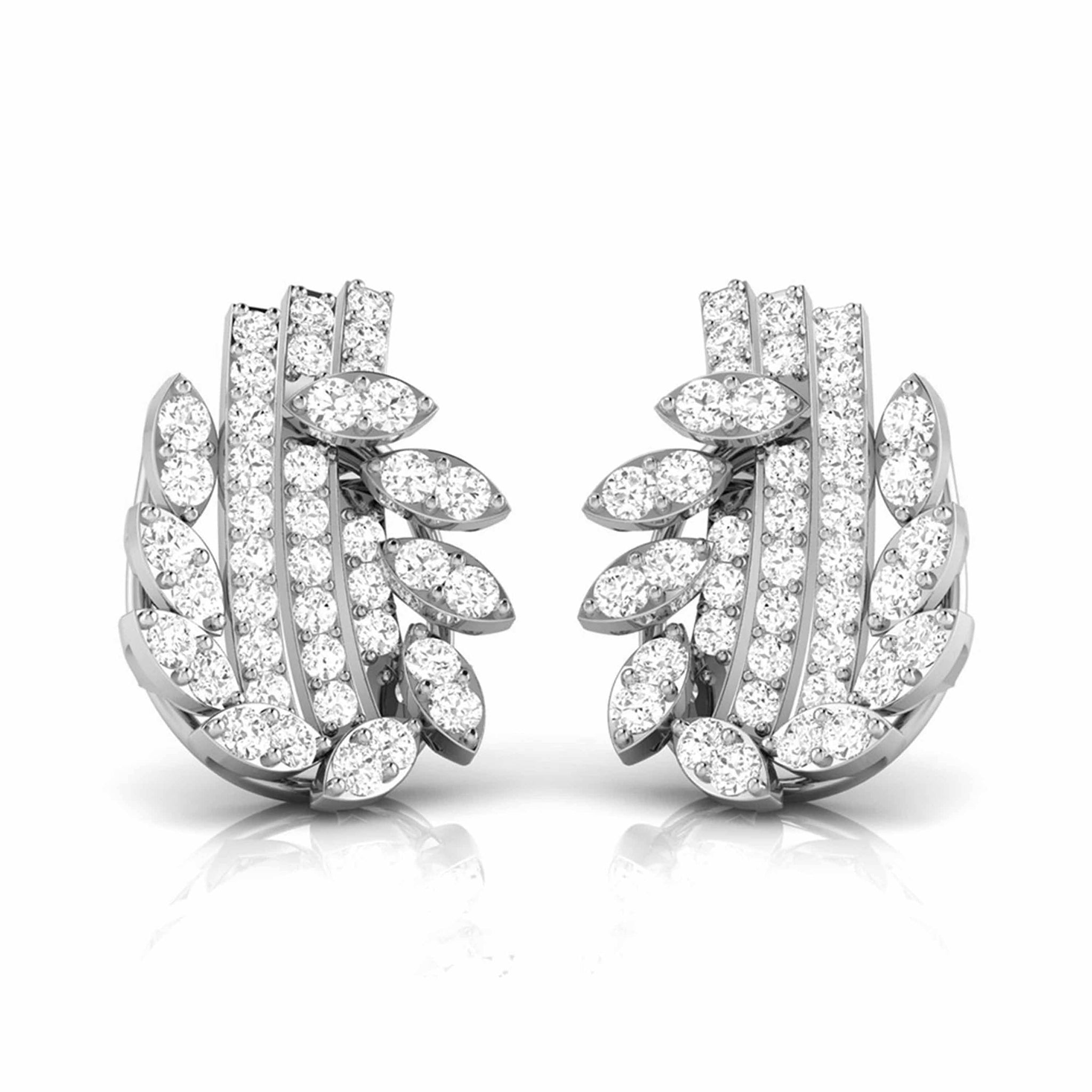 Jewelove™ Earrings Platinum Earrings with Diamonds JL PT E ST 2260