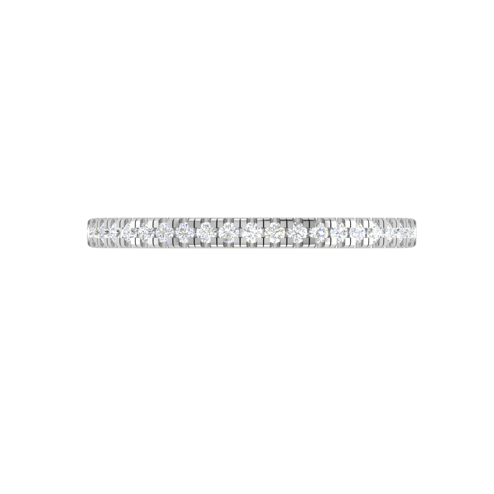 Jewelove™ Rings Platinum Eternity Ring with Diamonds for Women JL PT D4129