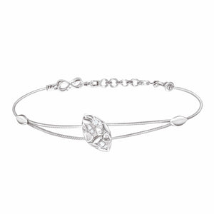 Jewelove™ Bangles & Bracelets Platinum Evara Diamond Bracelet for Women JL PTB 799