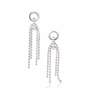 Jewelove™ Earrings Earrings only / SI IJ Platinum Evara Diamond Earrings with Diamonds for Women JL PT E 178