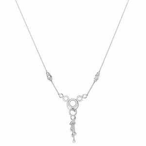 Jewelove™ Necklaces & Pendants Necklace only Platinum Evara Diamond Necklace & Earrings Set JL PT N 180