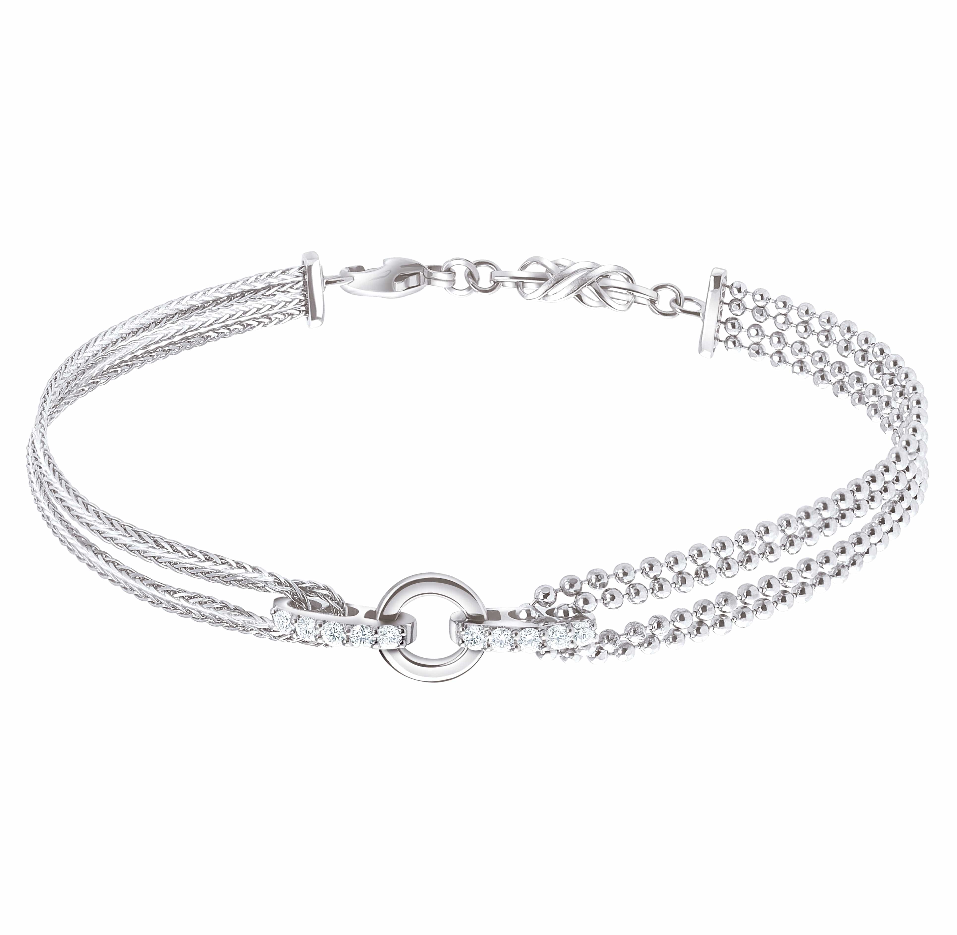 Impression Stainless Steel Crystal Silver Bracelet Price in India  Buy  Impression Stainless Steel Crystal Silver Bracelet Online at Best Prices  in  Wholesale Price App