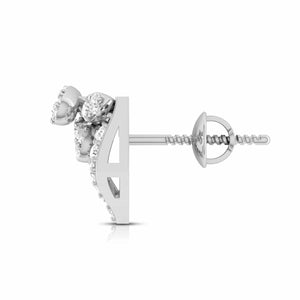 Jewelove™ Earrings Platinum Fashionable Diamond Earrings for Women JL PT E OLS 15