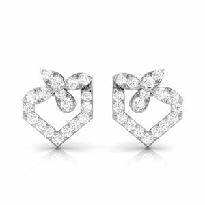 Jewelove™ Earrings Platinum Fashionable Diamond Earrings for Women JL PT E OLS 15