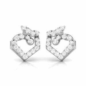 Jewelove™ Earrings SI IJ Platinum Fashionable Diamond Earrings for Women JL PT E OLS 15