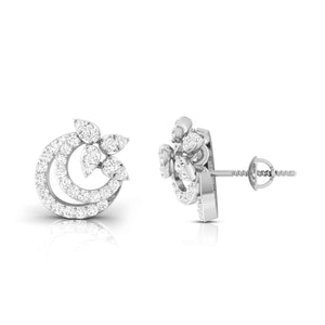 Jewelove™ Earrings Platinum Fashionable Diamond Earrings for Women JL PT E OLS 44