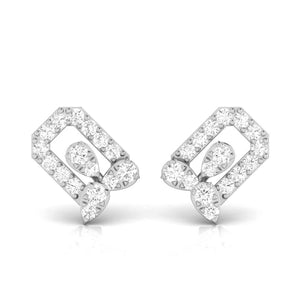 Jewelove™ Earrings SI IJ Platinum Fashionable Diamond Earrings for Women JL PT E OLS 6