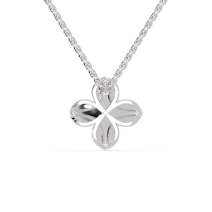 Jewelove™ Pendants Platinum Flower Pendant Solitaire for Women JL PT P 1250